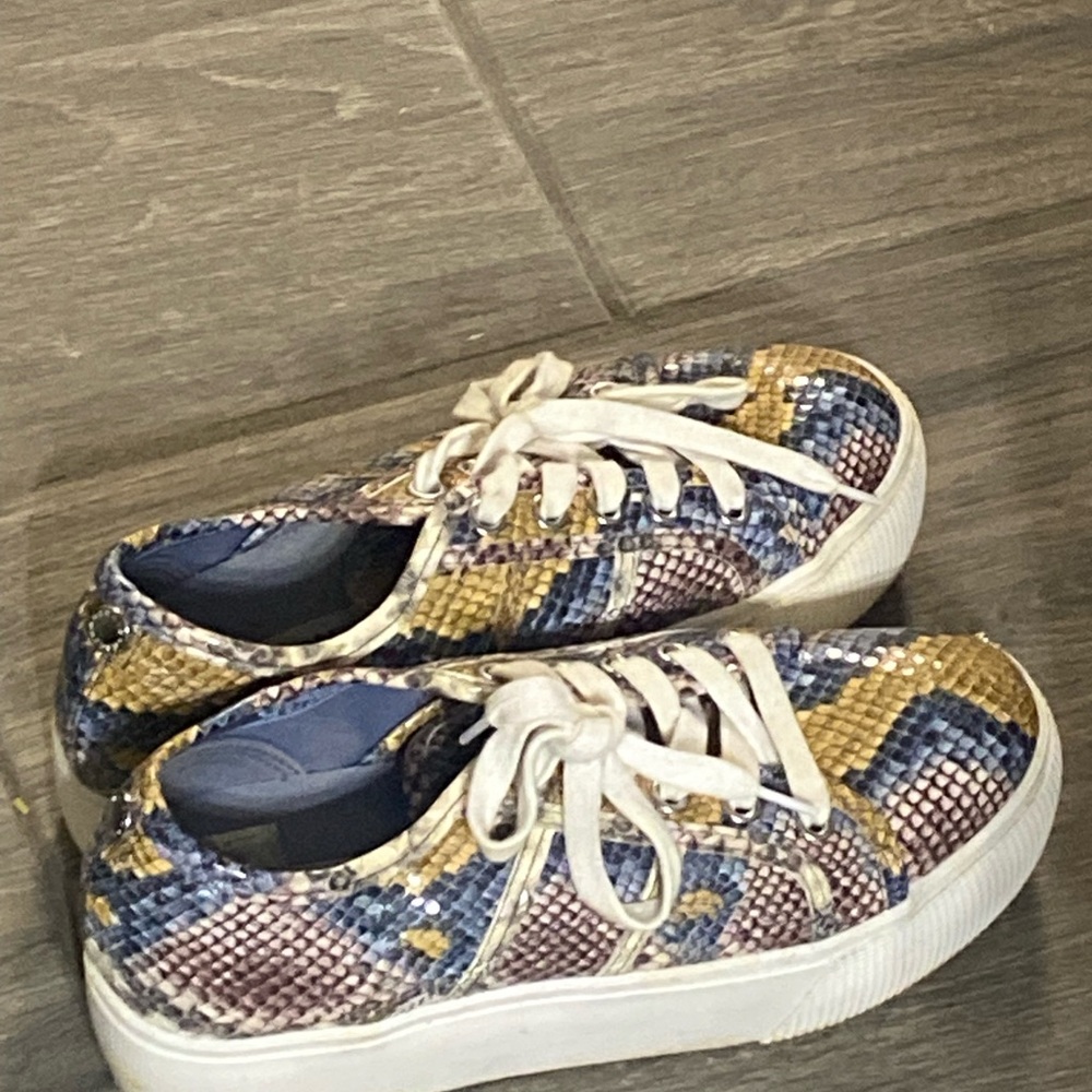 Colorful Snake Print Sneakers
